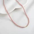 4mm Shell Pearl Bead White Pink Purple Round Pearl Choker Necklace 2