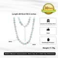 Bohemian Blue White Heart Shell Beaded Choker 925 Sterling Silver Necklace 4