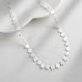 8mm Beaded Natural Shell Four-leaf Clover Necklace Black White Choker Boho 2