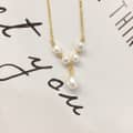 Natural Freshwater Pearl Pendant Multiple Beads Baroque Style Pearl Necklace 3
