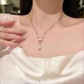 Natural Freshwater Pearl Pendant Multiple Beads Baroque Style Pearl Necklace 4