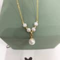 Natural Freshwater Pearl Pendant Multiple Beads Baroque Style Pearl Necklace 6