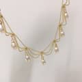 Natural Freshwater Pearl Necklace Retro Lace Multi-layer Bean Chain Pearl Pendant Baroque Style 2
