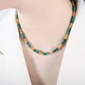 Ethnic Style Retro Colorful Bead Necklace Non Fading Collarbone Chain Fashionable 1