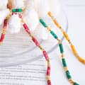 Ethnic Style Retro Colorful Bead Necklace Non Fading Collarbone Chain Fashionable 2
