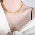 Ethnic Style Retro Colorful Bead Necklace Non Fading Collarbone Chain Fashionable 3