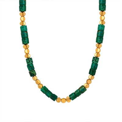 Ethnic Style Retro Colorful Bead Necklace Non Fading Collarbone Chain Fashionable detail 5