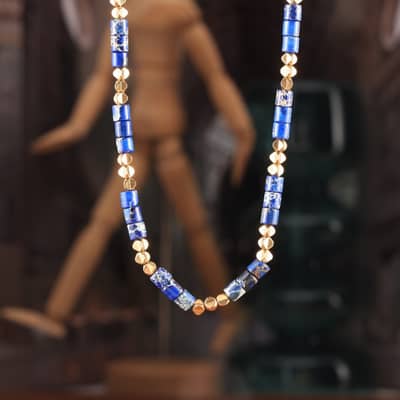 Ethnic Style Retro Colorful Bead Necklace Non Fading Collarbone Chain Fashionable detail 6