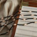 Fashion Niche Temperament Tianhe Stone Freshwater Pearl Bead Design Gold-plated Bead Necklace 4