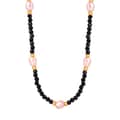 Fashion Niche Temperament Tianhe Stone Freshwater Pearl Bead Design Gold-plated Bead Necklace 5