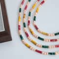 Dopamine Style Summer Leisure Vacation Colorful Bead Freshwater Pearl Bead Stainless Steel Necklace 6