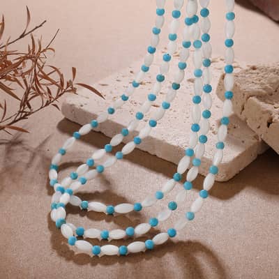 Bohemian Beaded Niche Collarbone Chain Necklace Simple and Luxurious detail 3