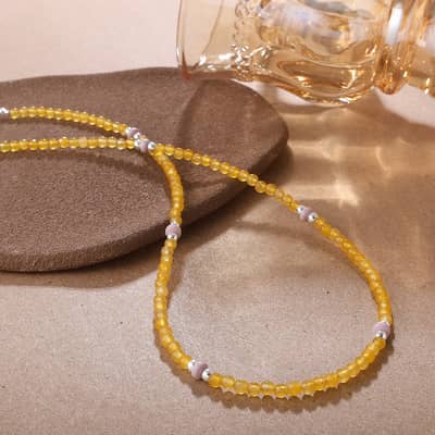 Bohemian Beaded Niche Collarbone Chain Necklace Simple and Luxurious detail 4