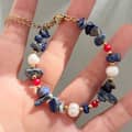 Crushed Stone Pearl Bracelet Freshwater Pearl Splicing Natural Stone Stainless Steel Bead Bracelet 3