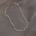 Baroque Millet Beaded Necklace Freshwater Irregular Pearl Choker 1
