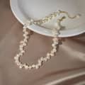 Baroque Millet Beaded Necklace Freshwater Irregular Pearl Choker 3
