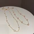 Minimally Trendy Gold Plated Jewelry Collarbone Chain Fashionable Freshwater Pearl Necklace 3