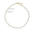Titanium Steel Lock Chain Freshwater Pearl Delicate Fashion Jewelry Gold Plated Beaded Necklace 6
