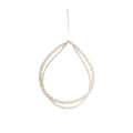 Trendy Handmade Elegant Beaded Necklace Gold Plated Double Layer Freshwater Pearl Choker 5