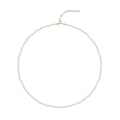 French Luxury Titanium Steel Delicate Fashion Jewelry Gold Plated Beaded Choker Pearl Necklace 5