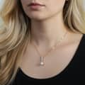 Elegant 925 Silver 9-10mm Natural Freshwater Pearl Pendant Necklace 4