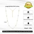 Handmade 14K Gold Real 925 Sterling Silver Pearl Necklace with 7-8mm Baroque Freshwater Pearl Tiny Chain 5