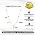 Geometric Four Leaf Flower Freshwater Pearl Pendant Necklace, 925 Sterling Silver 5