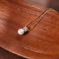 Zircon & 7.5-8mm Freshwater Pearl Pendant Necklace, S925 Silver 1