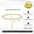 Adjustable Cultured Freshwater Pearl 925 Sterling Silver Bead Bracelet 5
