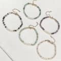 High-End Summer Colored Abacus Beads Natural Stone Bracelets Cultured Freshwater Pearl Bracelets 3