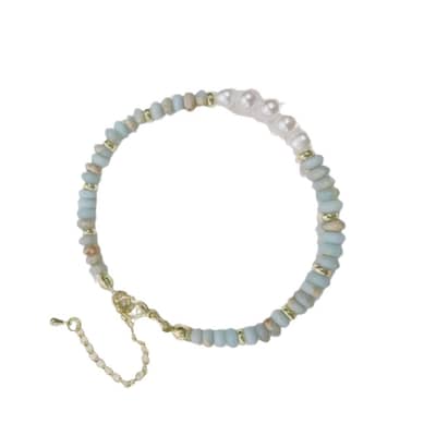 High-End Summer Colored Abacus Beads Natural Stone Bracelets Cultured Freshwater Pearl Bracelets detail 5