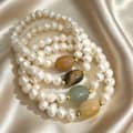 Hetian Jade Agate Bracelet Freshwater Pearl Elegant Ethnic Style Bracelet National Style Jewelry 1