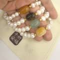 Hetian Jade Agate Bracelet Freshwater Pearl Elegant Ethnic Style Bracelet National Style Jewelry 3