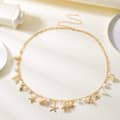 Summer Beach Starfish and Conch Jewelry Pearl Necklace Exaggerated Beach Vacation Style Shell Necklace 4