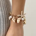 Summer Beach Starfish and Conch Jewelry Pearl Necklace Exaggerated Beach Vacation Style Shell Necklace 5