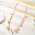 Summer Beach Starfish and Conch Jewelry Pearl Necklace Exaggerated Beach Vacation Style Shell Necklace 6