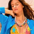 Unique Plastic Resin Beaded Necklace Fashion New Design Stacked Necklace Accessories with Rainbow Color 2