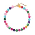 Unique Plastic Resin Beaded Necklace Fashion New Design Stacked Necklace Accessories with Rainbow Color 5