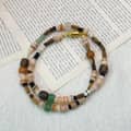 Natural Freshwater Pearl Necklace Bamboo Natural Stone Beaded Jewelry 1