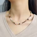 Natural Freshwater Pearl Necklace Bamboo Natural Stone Beaded Jewelry 4