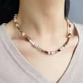 Natural Freshwater Pearl Necklace Bamboo Natural Stone Beaded Jewelry 5
