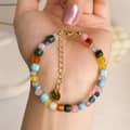 Beaded Natural Stone Freshwater Handmade Geometric Trendy Fashion Necklace 6