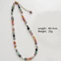 Handcrafted Natural Stone Beaded Necklace, Earrings, and Bracelet Set 5