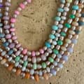 Colorful Natural Stone Beaded Stainless Steel Choker Necklace 6