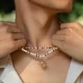 Simple Fashion Handmade Seed Bead Choker Trendy Ivory Wood Coconut Necklace With Gold Sun Charm Summer Men's Hip-Hop Jewelry 4