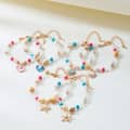 Summer Beach Sealife Ocean Series Cowrie Pearl Seashell Conch Beaded Necklace and Bracelet Set 2