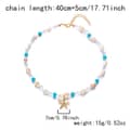 Summer Beach Sealife Ocean Series Cowrie Pearl Seashell Conch Beaded Necklace and Bracelet Set 6