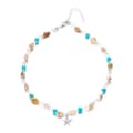 Silver+Blue Starfish Necklace
