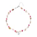 Silver+Pink Starfish Necklace