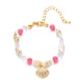 Gold+PinkShell-2 Bracelet